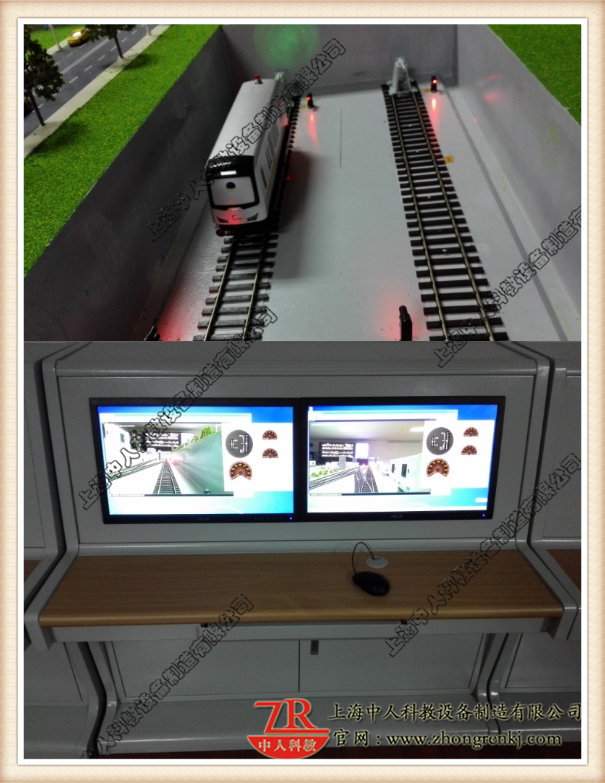 装有摄像头的列车,节制台及时收罗沙盘列车司机视角的画面