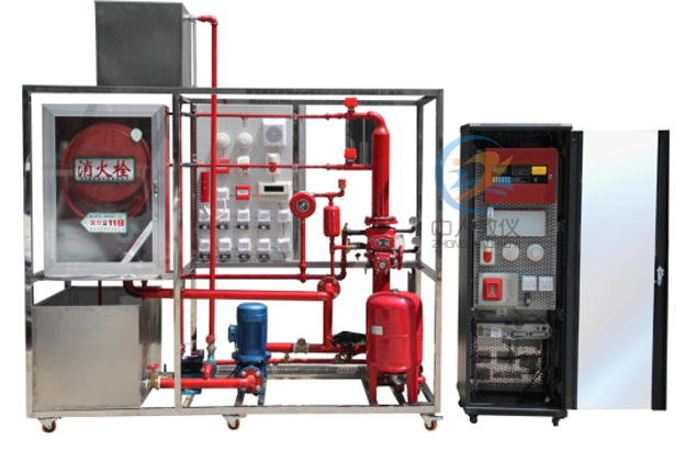 消防联动节制中间及灭火体系实训装配,消防培训装备