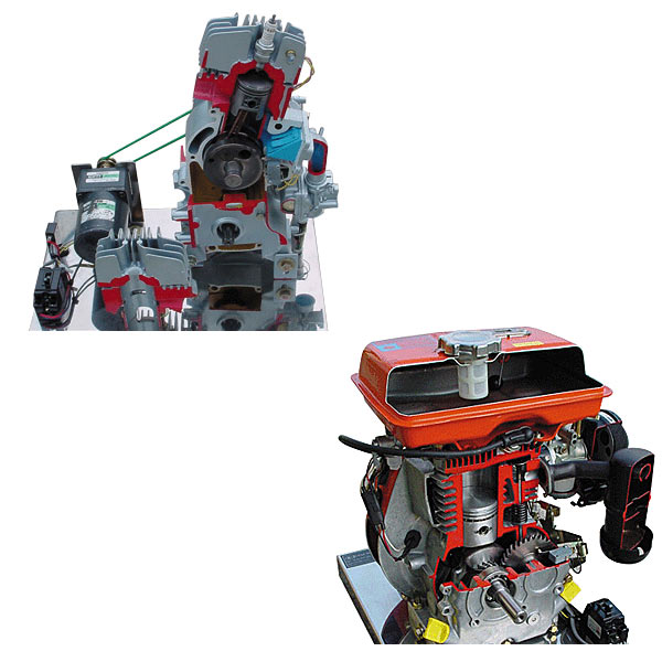 摩托车策念头剖解实训台(图1) 摩托车策念头剖解尝试台,互联网型PLC综合尝试台